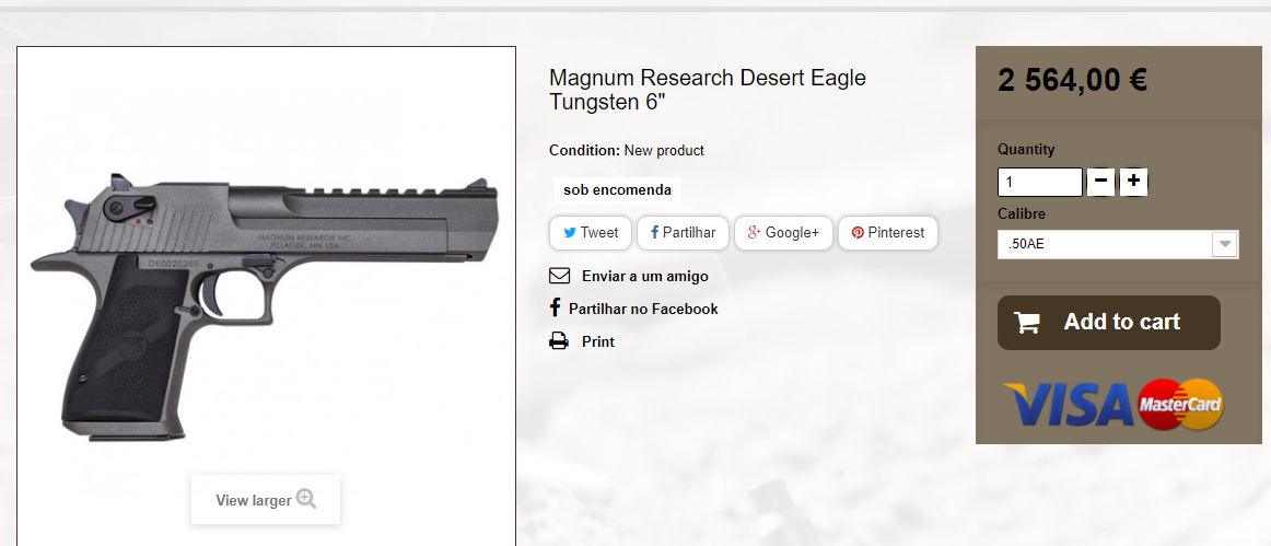 Pistola desert eagle .357 - Fórum Defesa.org