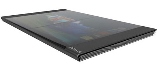 Protótipo de notebook: 3 telas, resolução ultra-wide 32:10