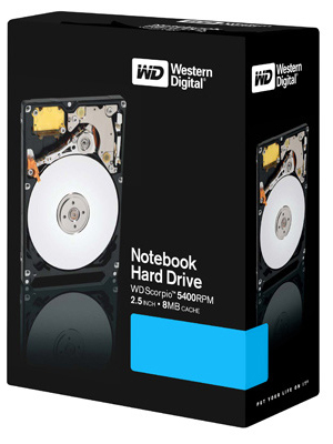 WD também lança HD PMR de 250GB para notebooks