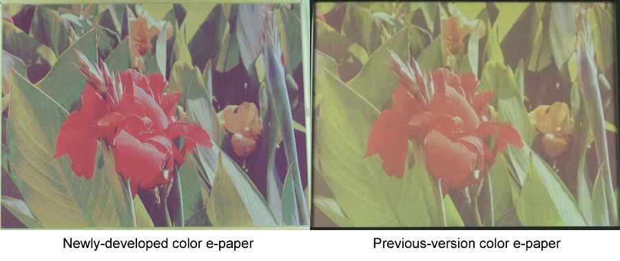Fujitsu revela e-paper colorido com contraste de 7:1