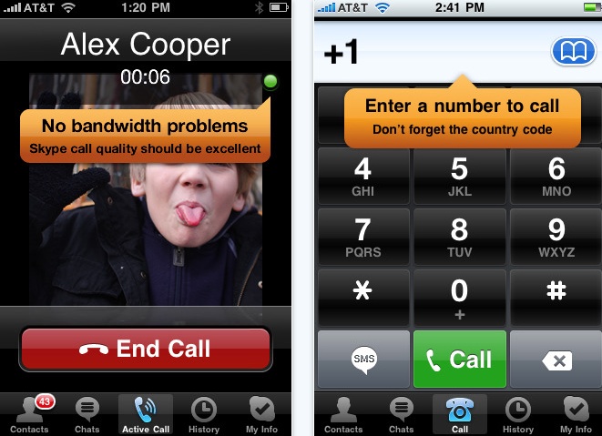 Skype 2.0 para iPhone permite chamadas pela rede 3G