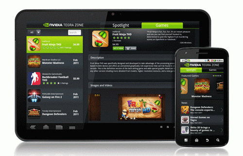 Nvidia lança aplicativo Tegra Zone para portáteis baseados em Android