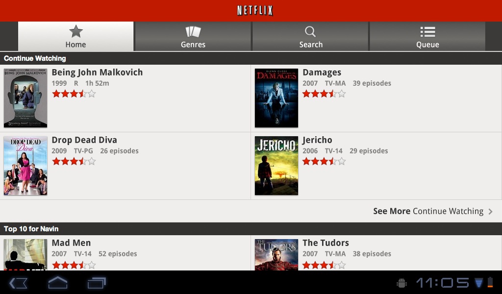 Netflix para Android 2.2+ já funciona no Brasil, mas ainda não temos versão para iOS