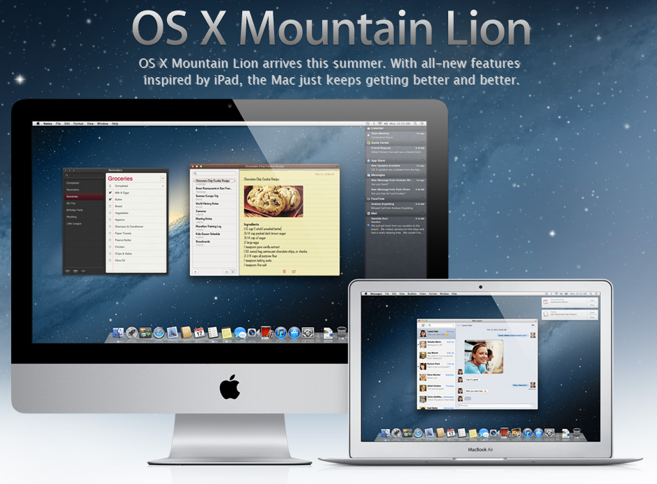 Vários Macs de 2006 a 2008 provavelmente não rodarão o Mountain Lion