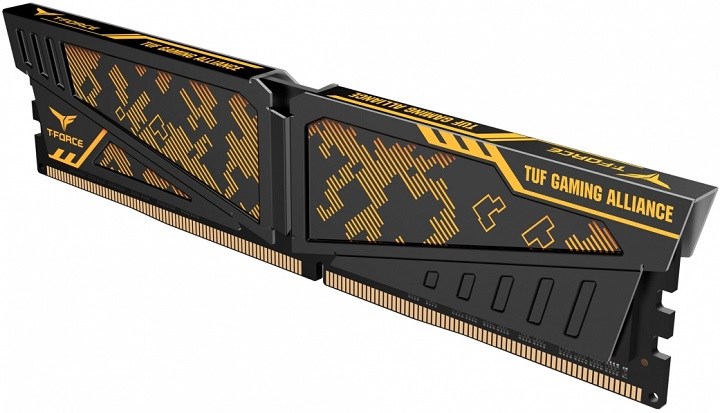 Team Group anuncia kits de memória DDR4 T-Force Vulcan; design foi projetado para "casar" com placas ASUS TUF
