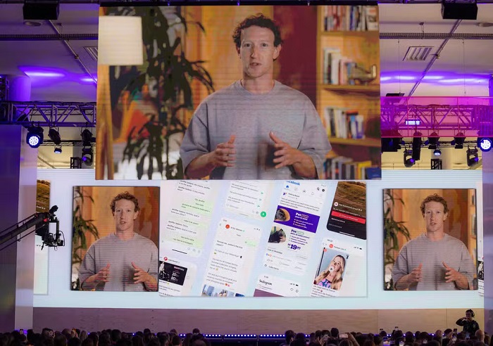 Marck Zuckerberg falando sobre o WhatsApp no Brasil durante o “Meta Conversations”