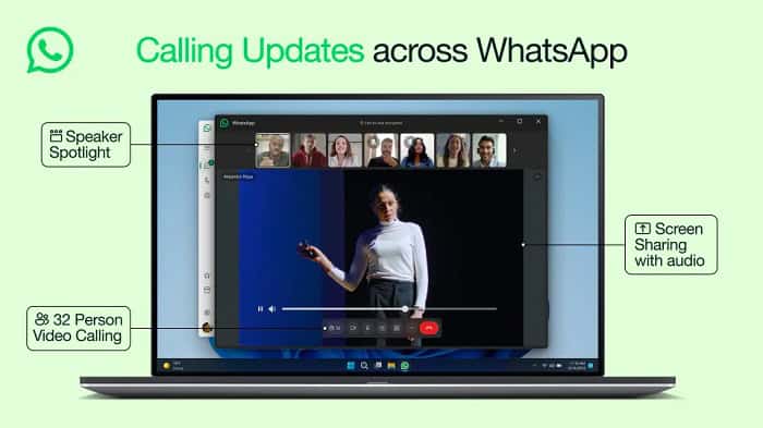 WhatsApp gains improvements in video calls