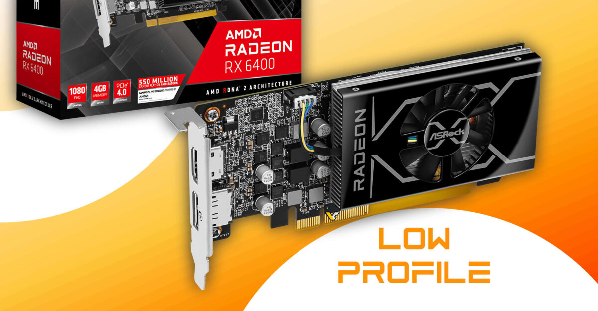 ASRock apresenta versão low profile da Radeon RX 6400