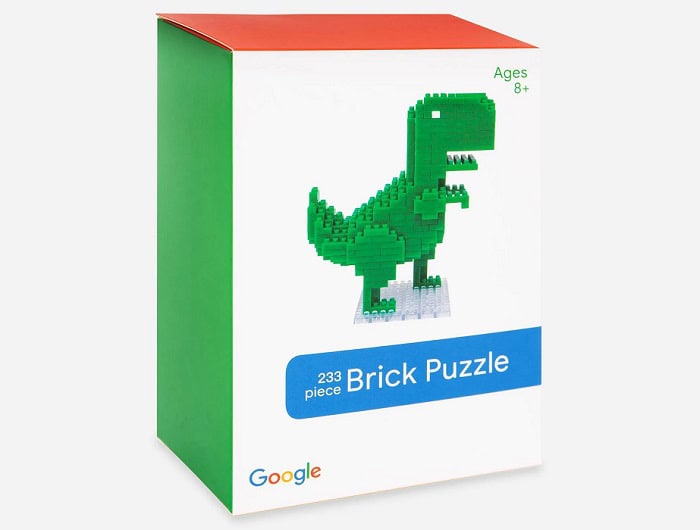 Chrome Dino Brick Set