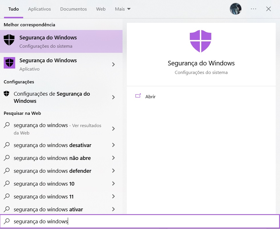Segurança do Windows