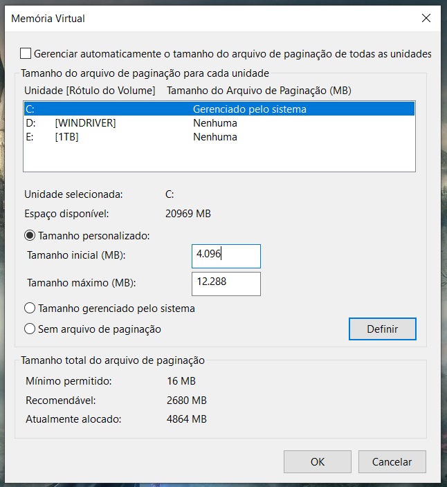 memória